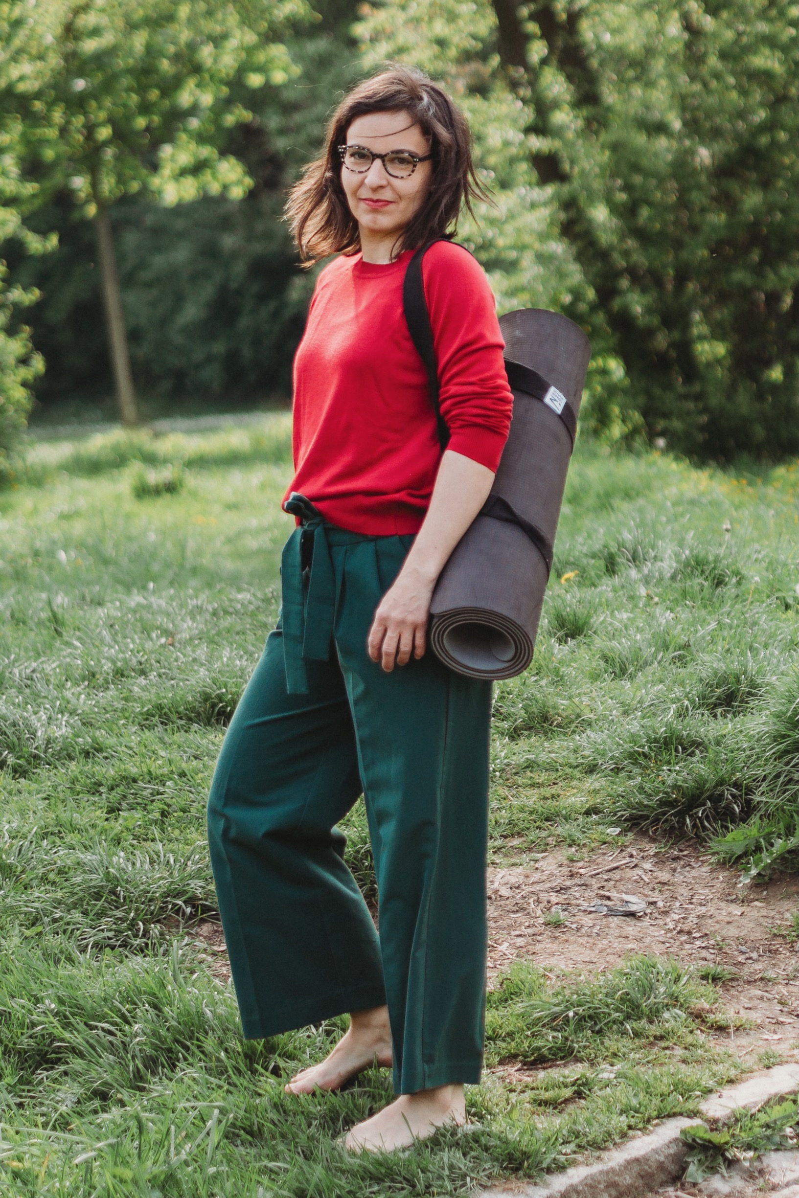 Mgr. Libuše Kafková vede skupinové fyzio cvičení